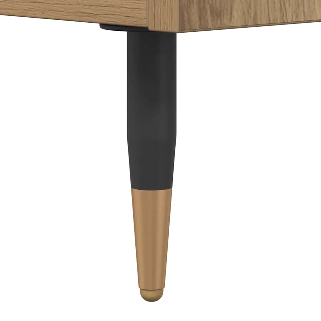 Couchtisch Eiche handwerklich 102 x 44,5 x 50 cm Holzwerkstoff