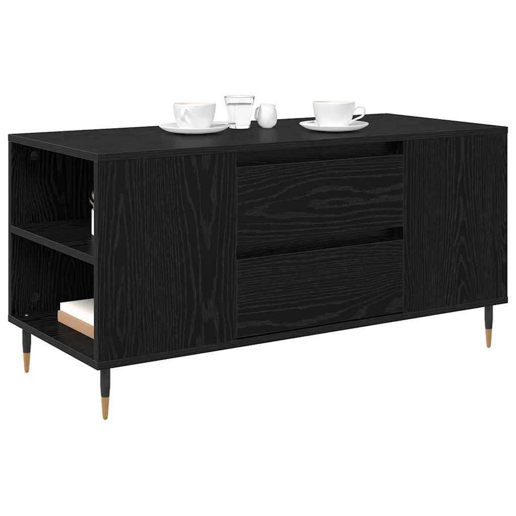 Couchtisch Schwarze Eiche 102 x 44,5 x 50 cm Holzwerkstoff