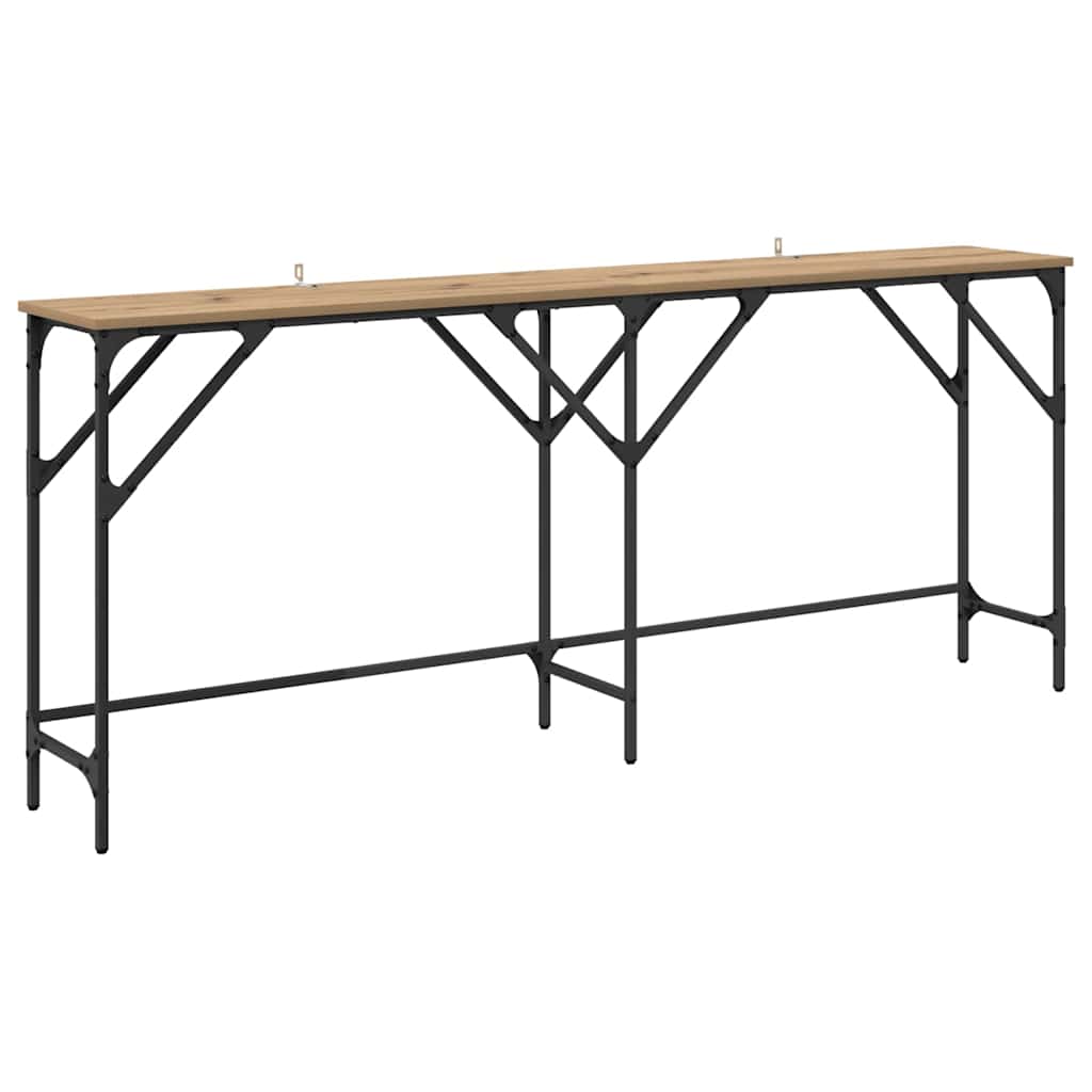 Konsolentisch Eiche handwerklich 180 x 29 x 75 cm Holzwerkstoff