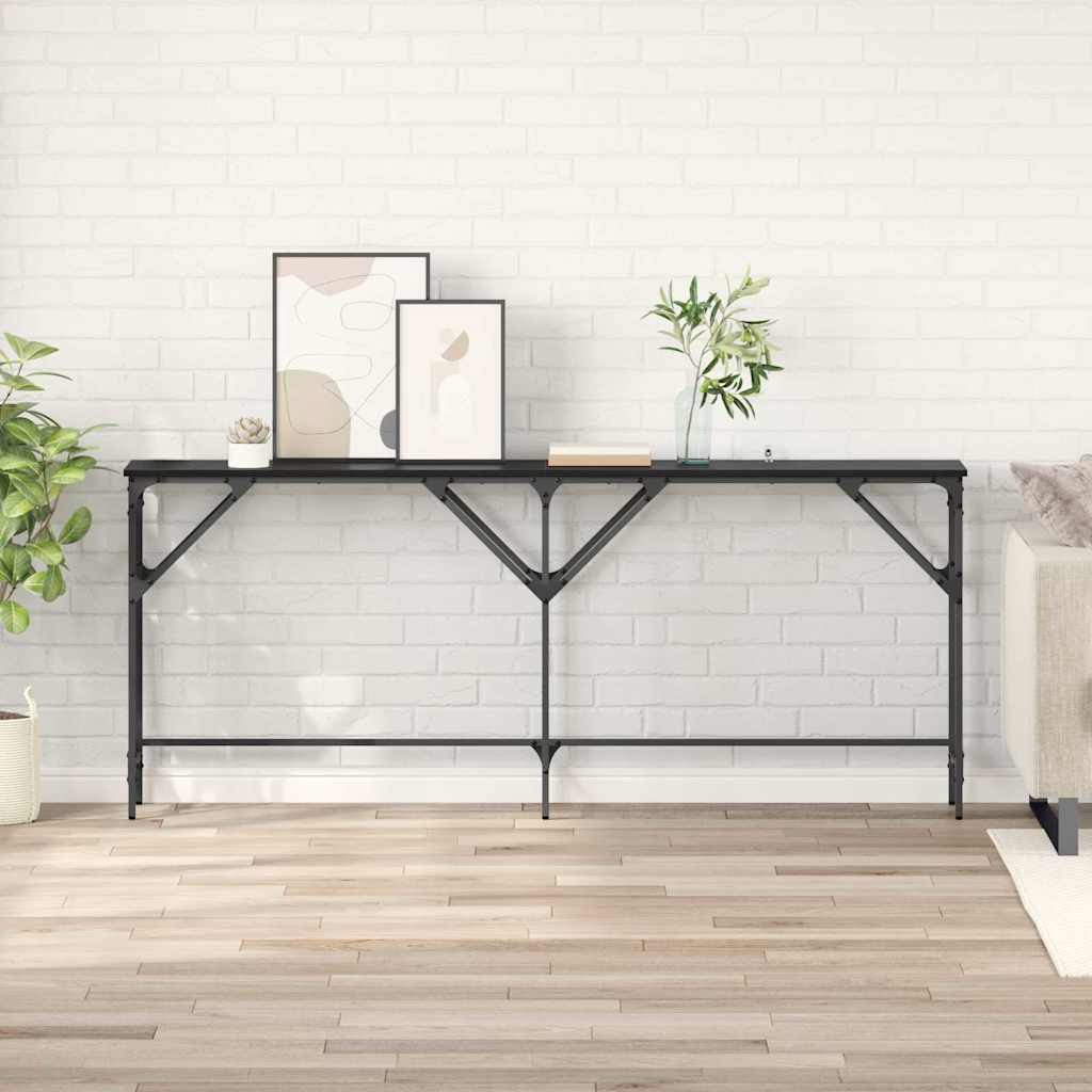 Konsolentisch Schwarze Eiche 180 x 29 x 75 cm Holzwerkstoff