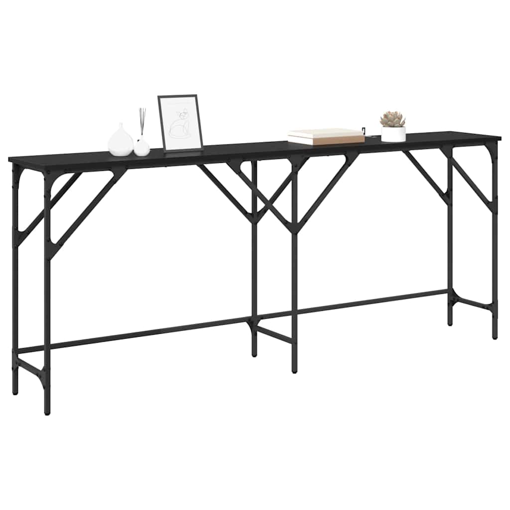 Konsolentisch Schwarze Eiche 180 x 29 x 75 cm Holzwerkstoff
