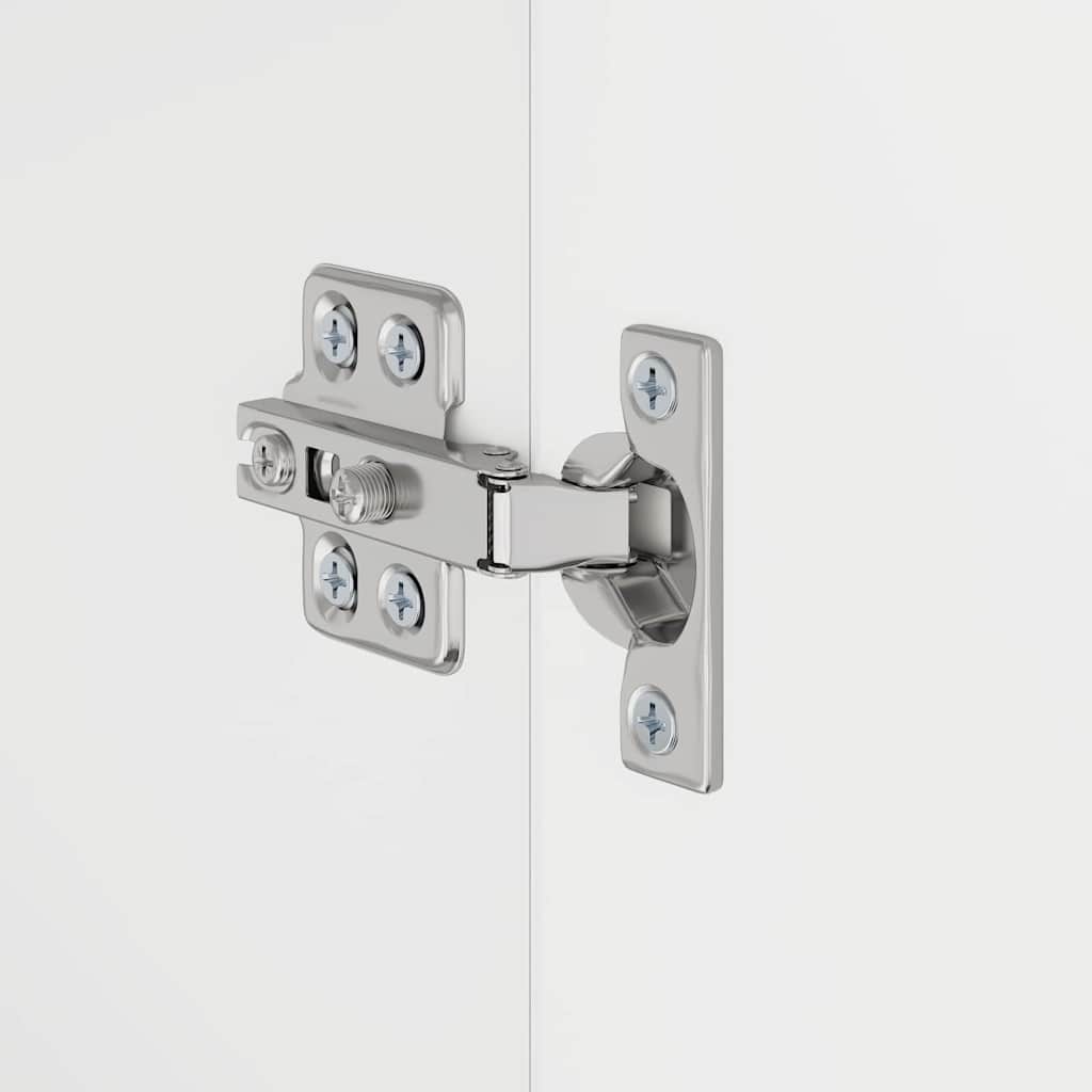Badezimmer Waschbecken Schrank mit Tür Weiß 60 x 34 x 63 cm