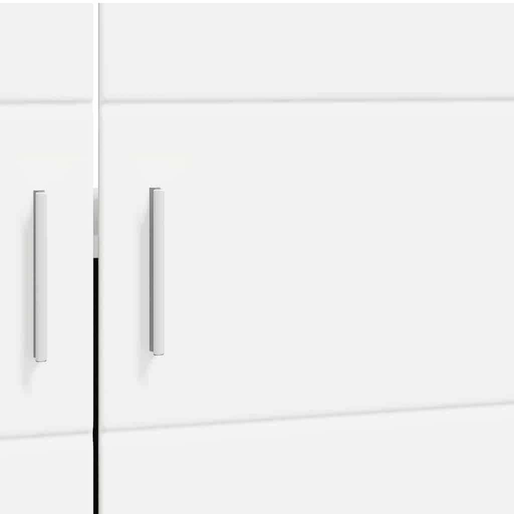 Badezimmer Waschbecken Schrank mit Tür Weiß 60 x 34 x 63 cm