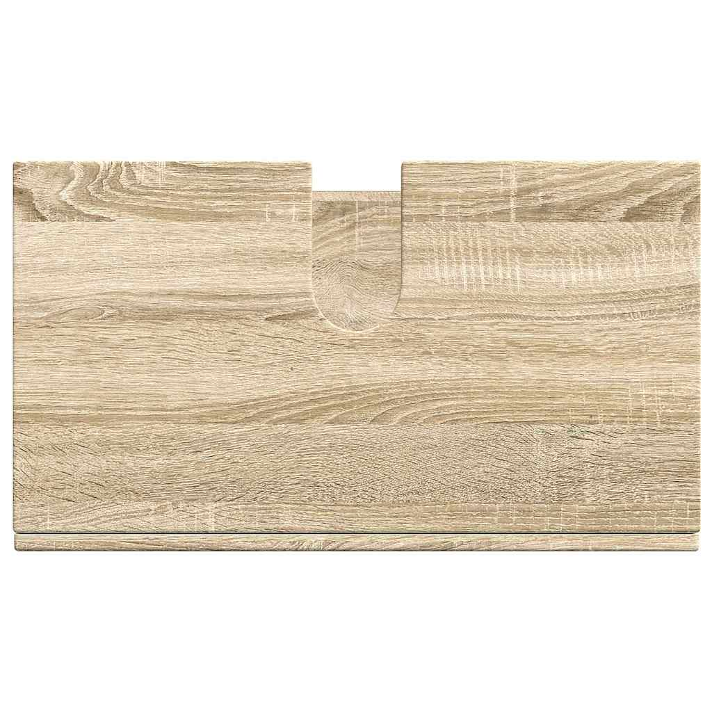 Badezimmer Waschbecken Schrank Sonoma Eiche 60 x 34 x 63 cm