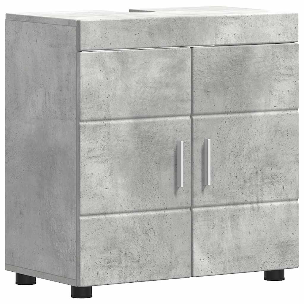 Badezimmer Waschbecken Schrank Betongrau 60 x 34 x 63 cm