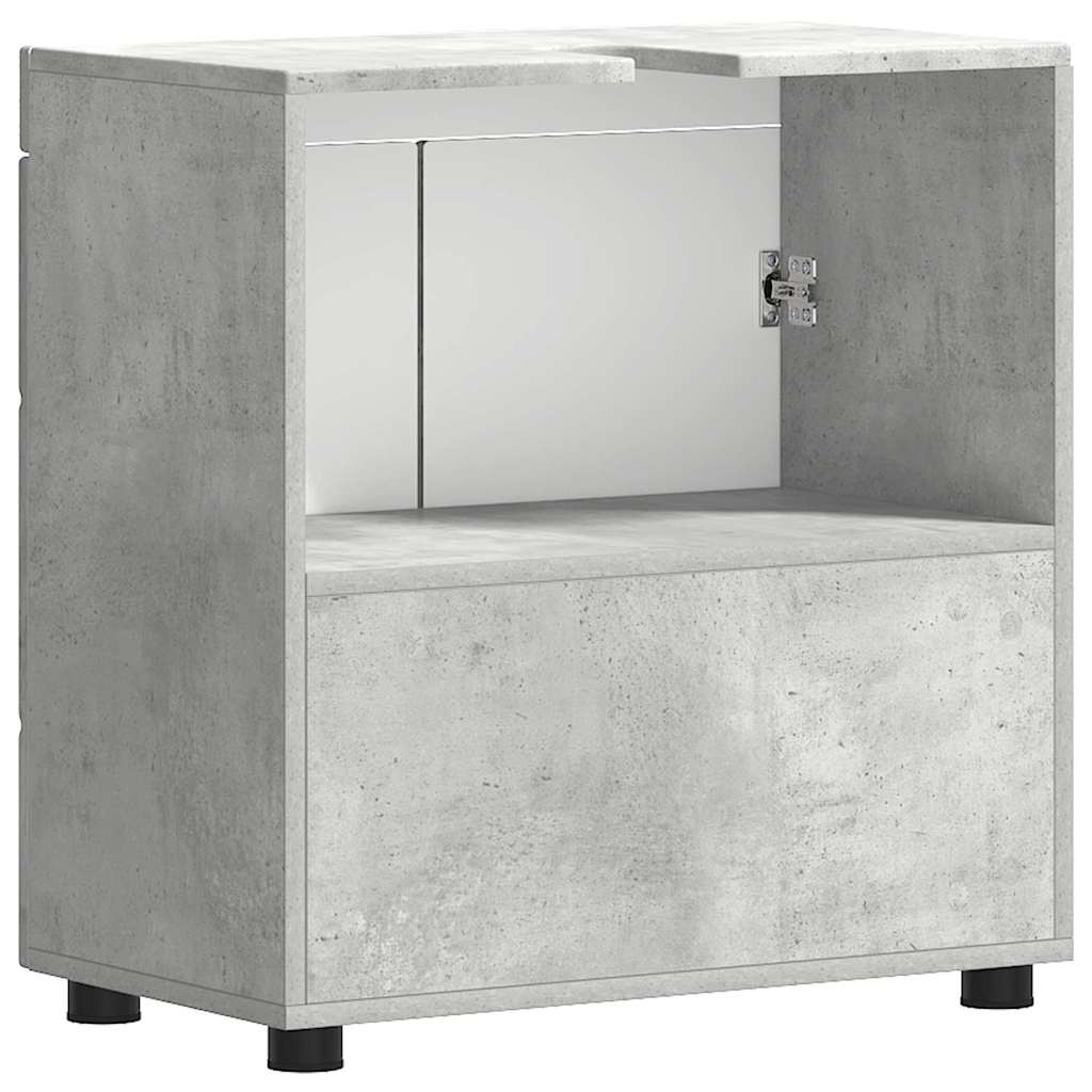 Badezimmer Waschbecken Schrank Betongrau 60 x 34 x 63 cm