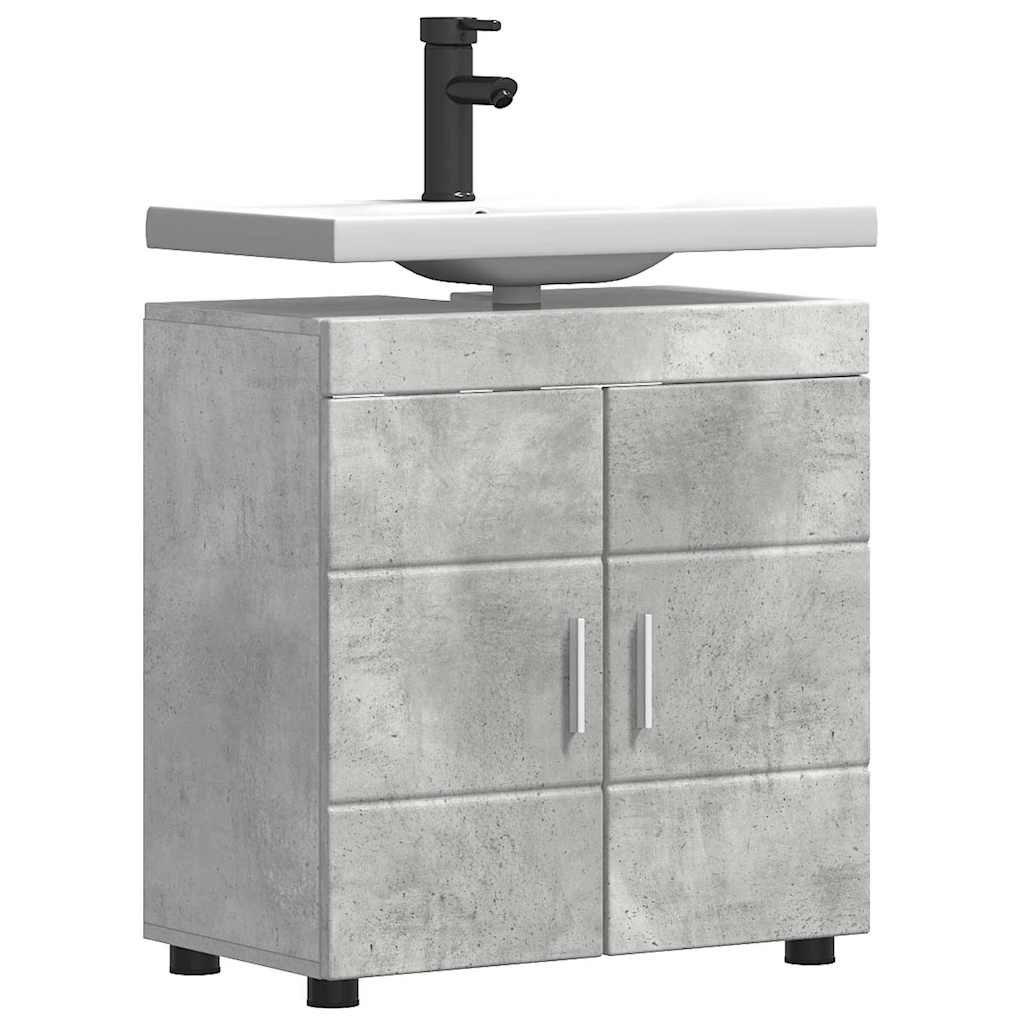 Badezimmer Waschbecken Schrank Betongrau 60 x 34 x 63 cm