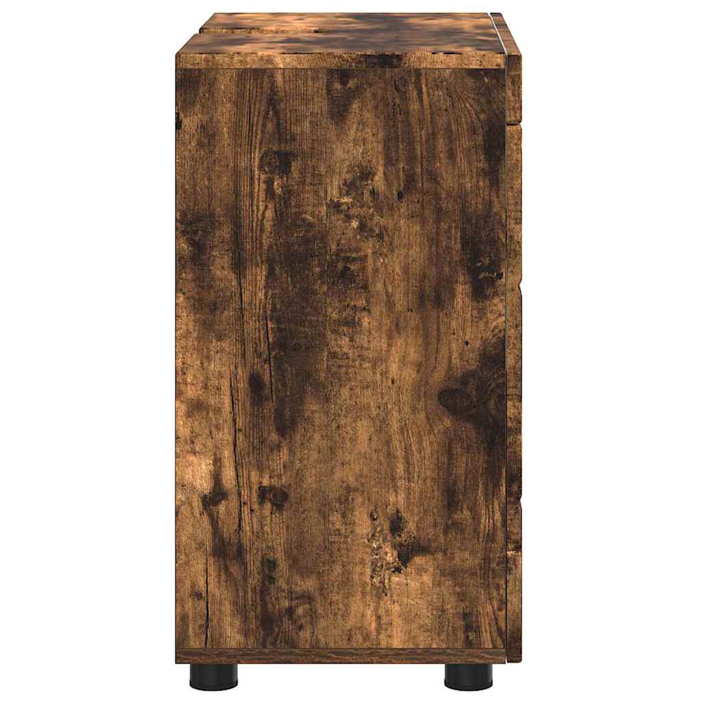 Badezimmer Waschbecken Schrank Räuchereiche 60 x 34 x 63 cm