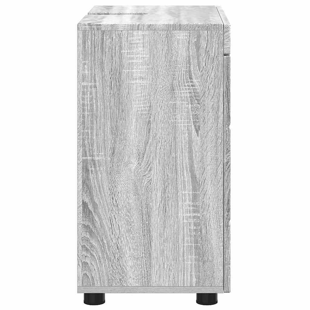 Badezimmer Waschbecken Schrank Grau Sonoma 60 x 34 x 63 cm