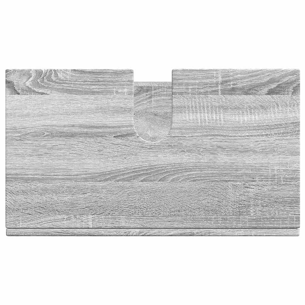 Badezimmer Waschbecken Schrank Grau Sonoma 60 x 34 x 63 cm