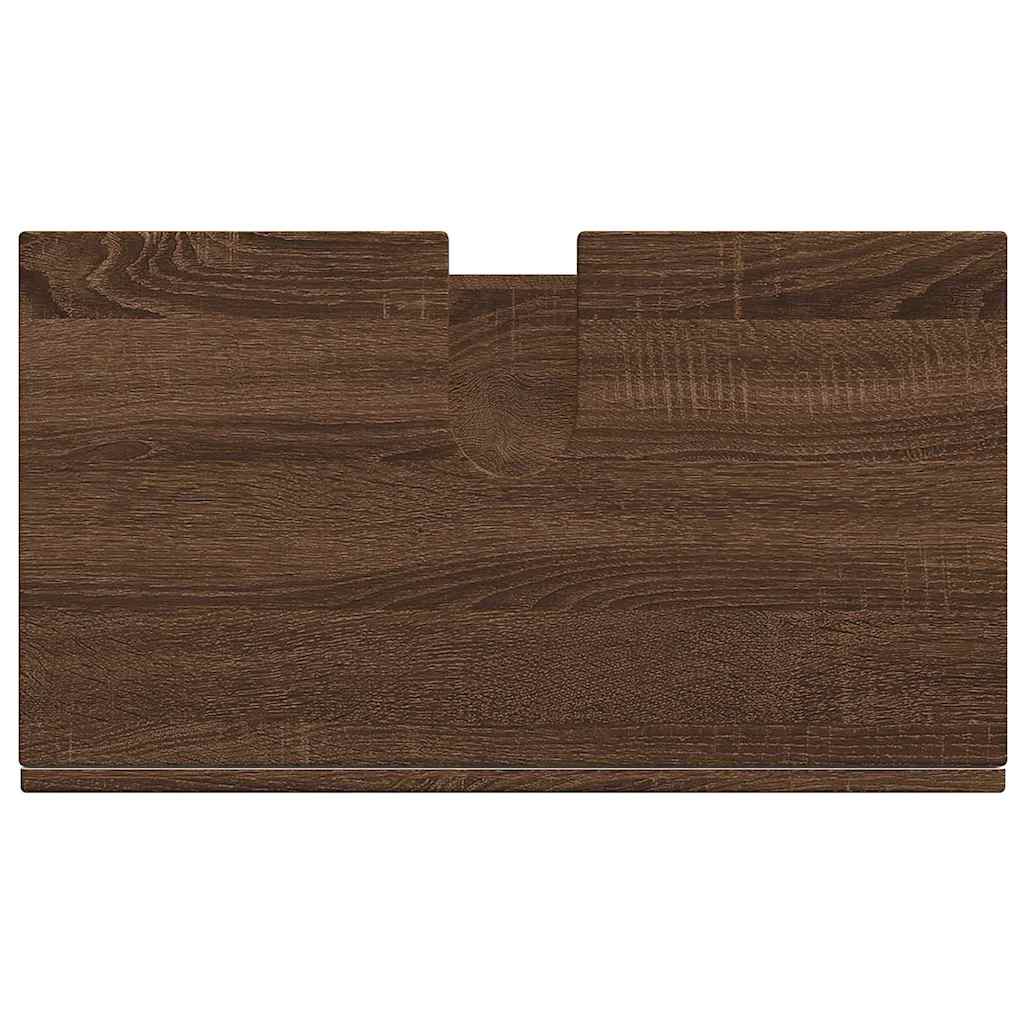 Badezimmer Waschbecken Schrank Braune Eiche 60 x 34 x 63 cm