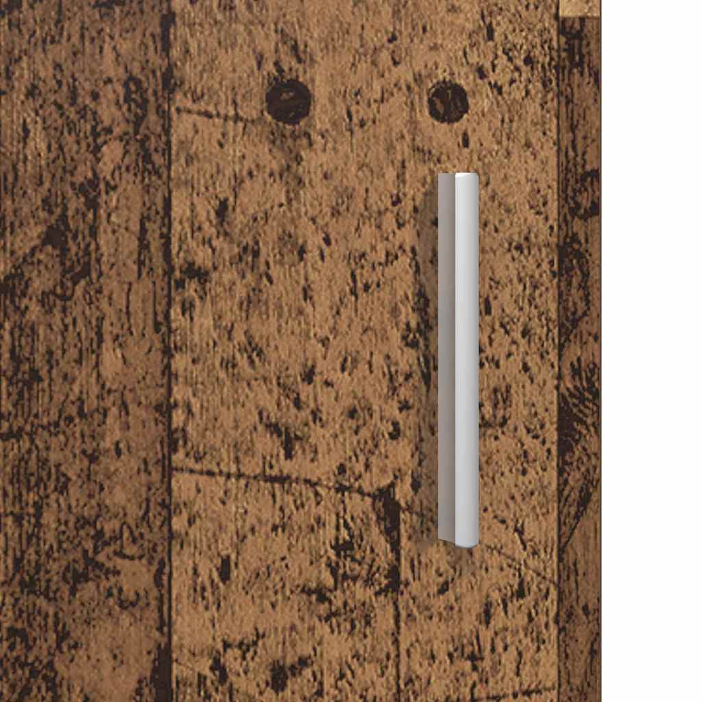Badezimmer Waschbecken Schrank mit Tür Altholz 60 x 34 x 63 cm