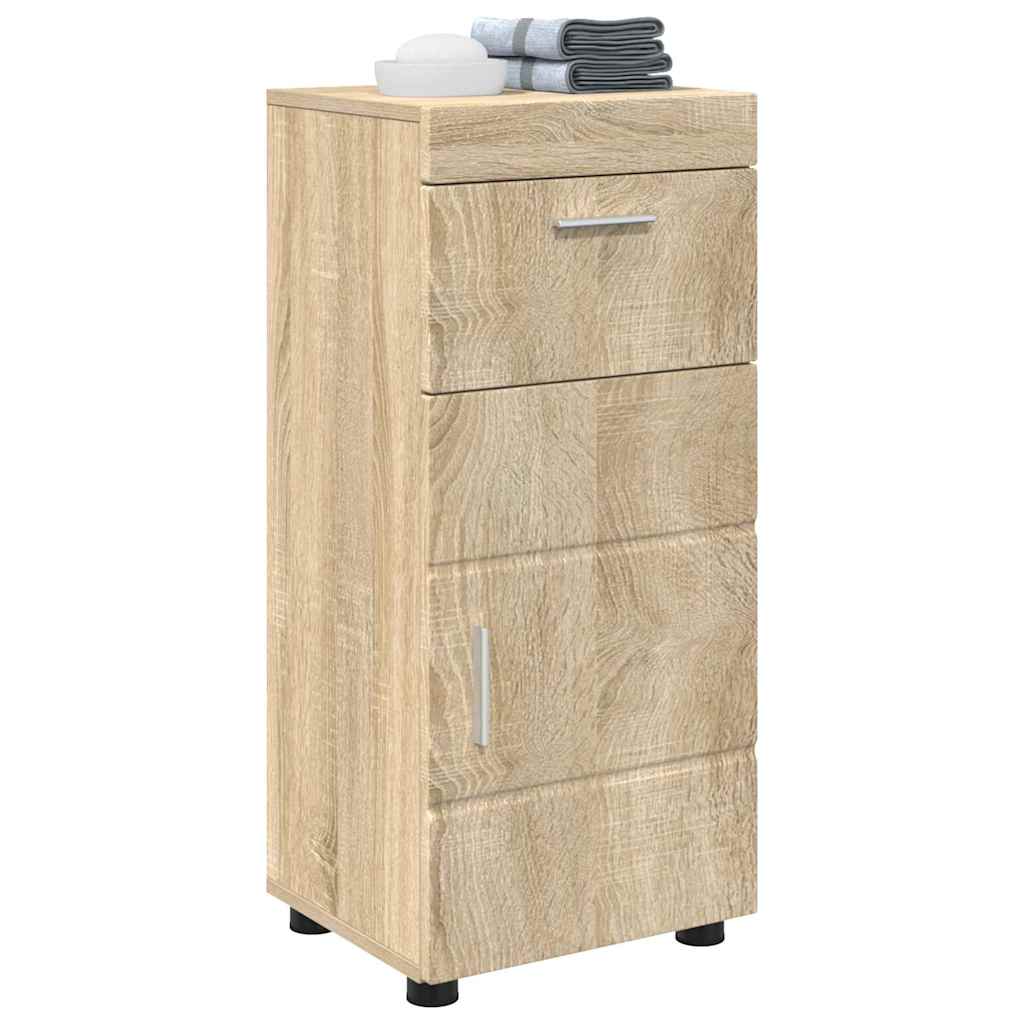 Badezimmer Schrank Sonoma Eiche 37 x 31,5 x 82 cm Holzwerkstoff