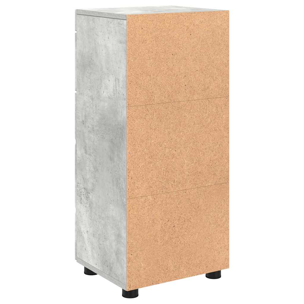 Badezimmer Schrank Betongrau 37 x 31,5 x 82 cm Holzwerkstoff