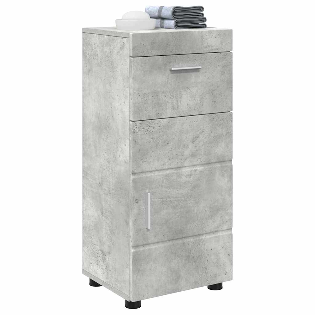 Badezimmer Schrank Betongrau 37 x 31,5 x 82 cm Holzwerkstoff