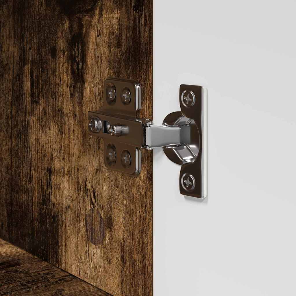 Badezimmer Schrank Räuchereiche 37 x 31,5 x 82 cm Holzwerkstoff