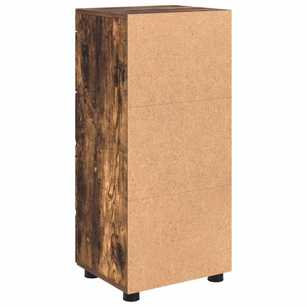 Badezimmer Schrank Räuchereiche 37 x 31,5 x 82 cm Holzwerkstoff