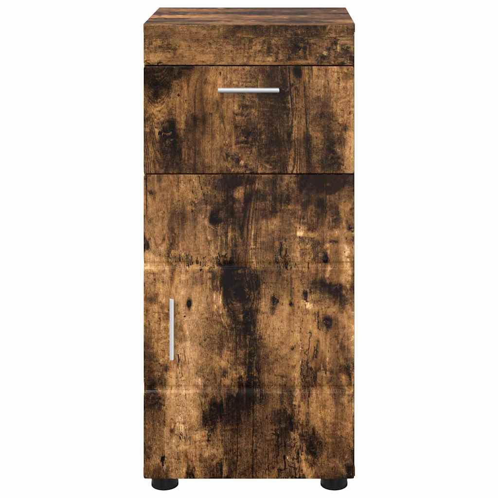 Badezimmer Schrank Räuchereiche 37 x 31,5 x 82 cm Holzwerkstoff