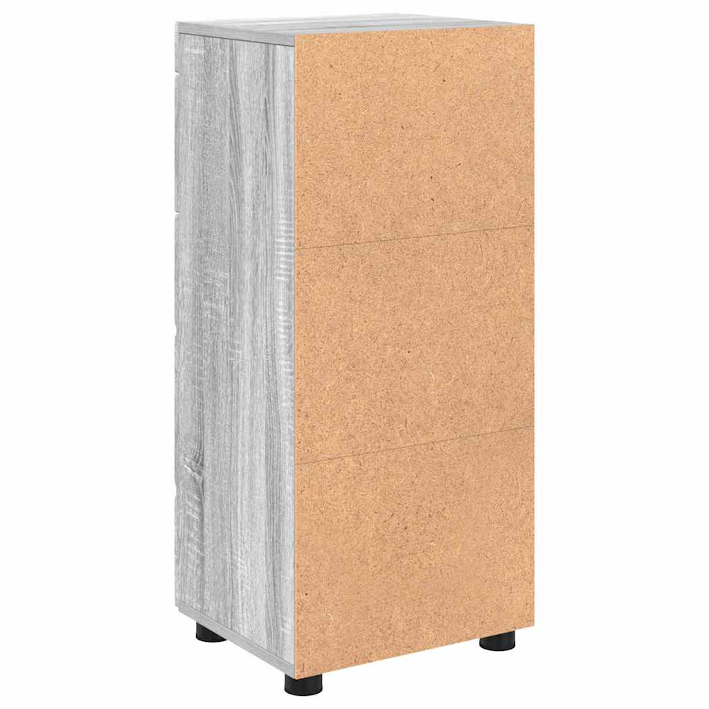Badezimmer Schrank Grau Sonoma 37 x 31,5 x 82 cm Holzwerkstoff
