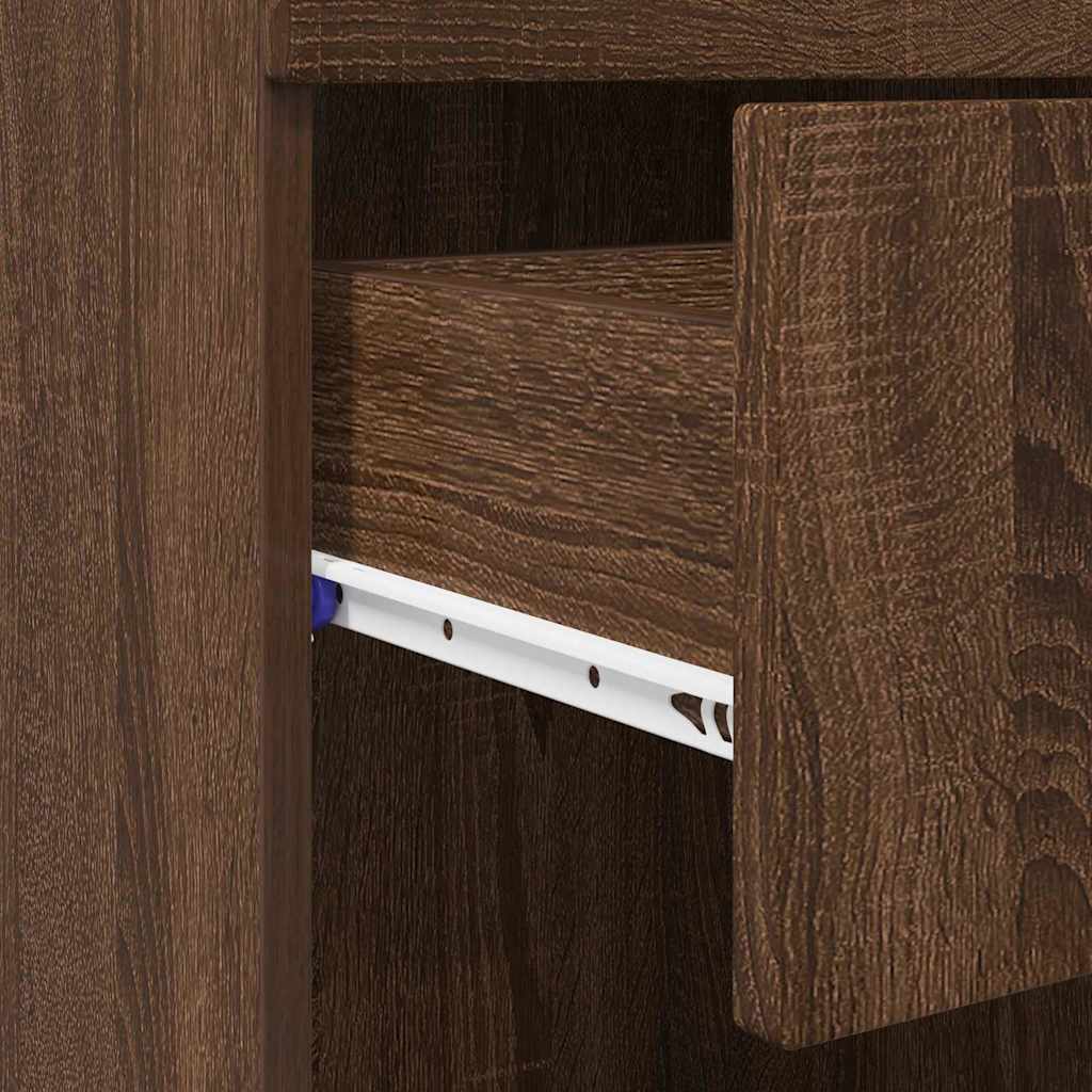 Badezimmer Schrank Braune Eiche 37 x 31,5 x 82 cm Holzwerkstoff