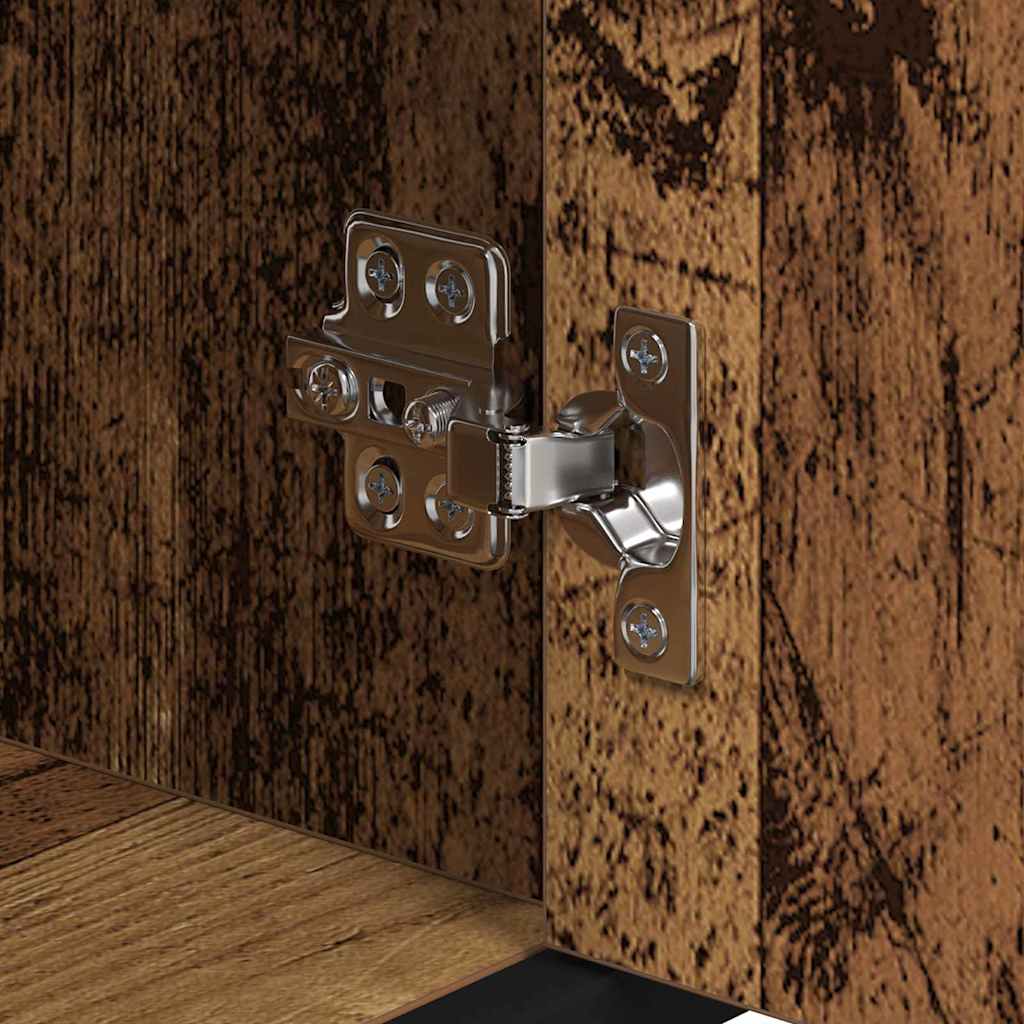 Badezimmer Schrank Altholz 35 x 37,5 x 188,5 cm Holzwerkstoff