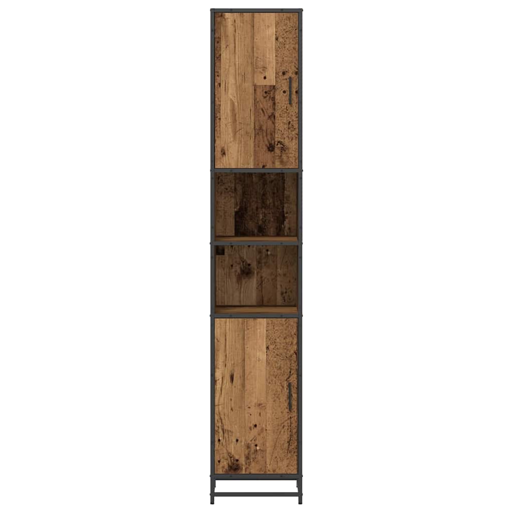 Badezimmer Schrank Altholz 35 x 37,5 x 188,5 cm Holzwerkstoff