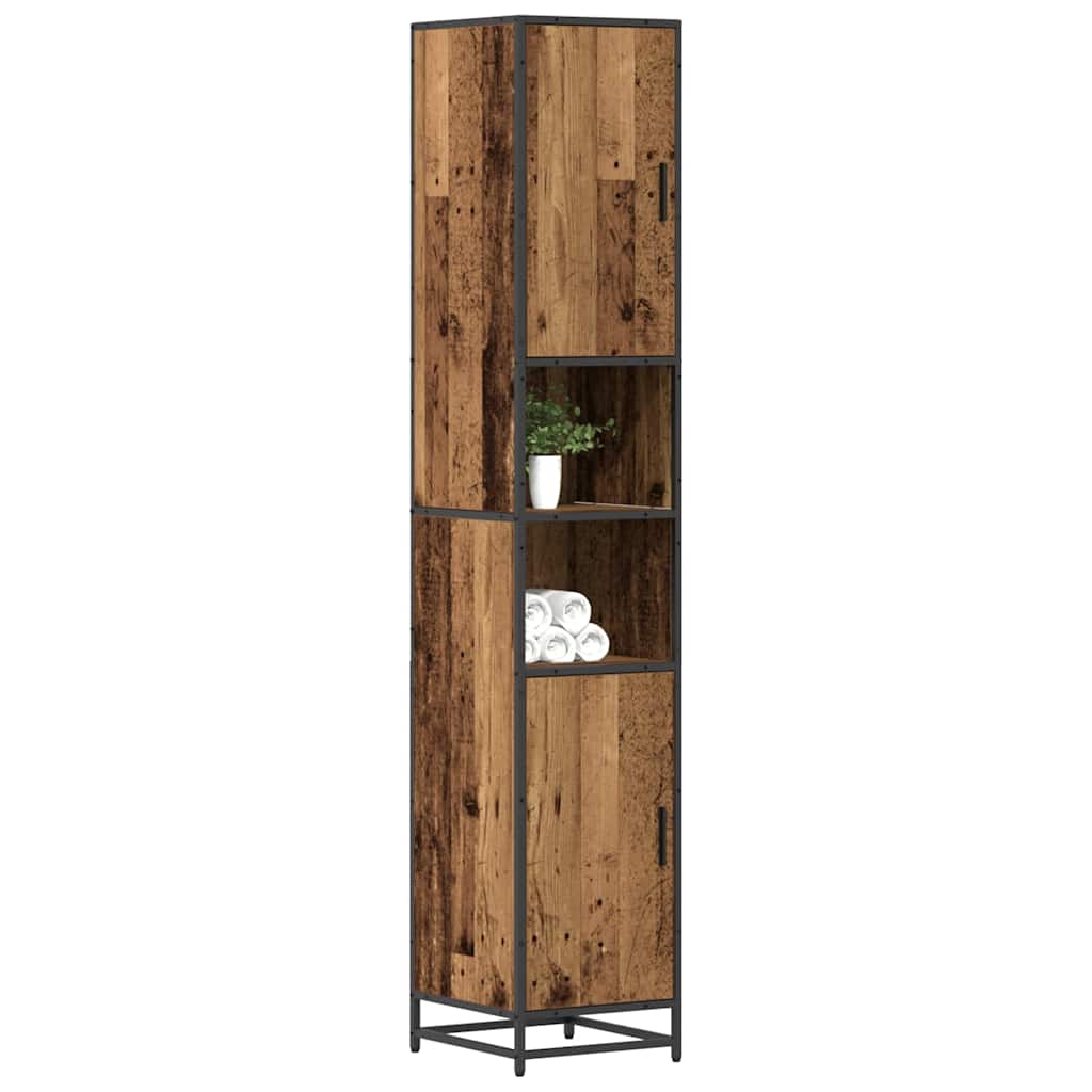 Badezimmer Schrank Altholz 35 x 37,5 x 188,5 cm Holzwerkstoff