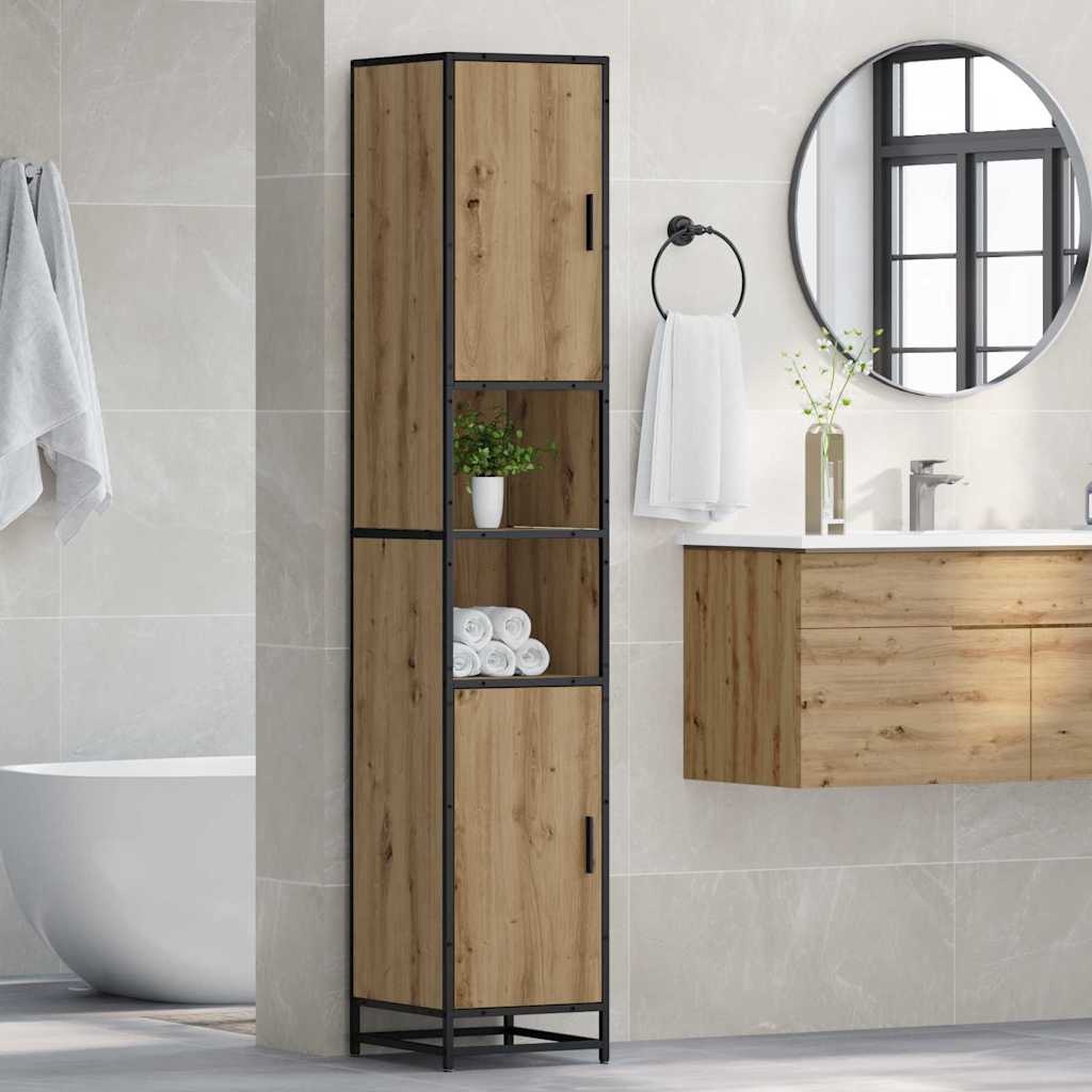 Badezimmer Schrank Eiche handwerklich 35 x 37,5 x 188,5 cm