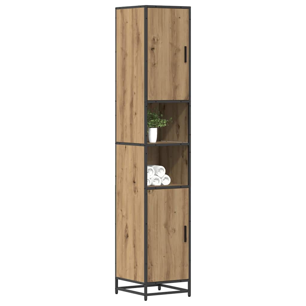 Badezimmer Schrank Eiche handwerklich 35 x 37,5 x 188,5 cm
