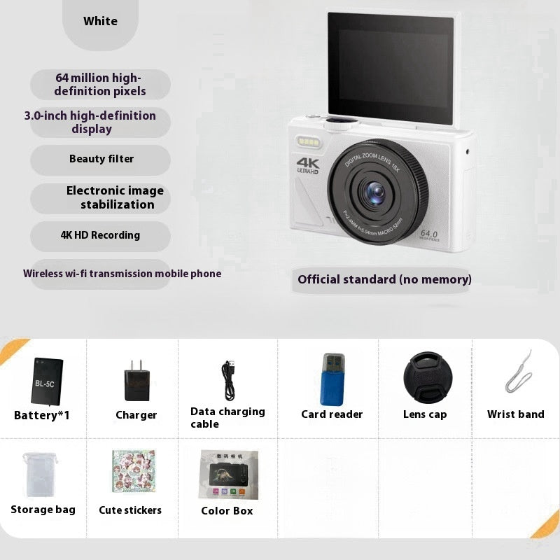 64 Million HD Student Entry-level Mirrorless CCD Camera
