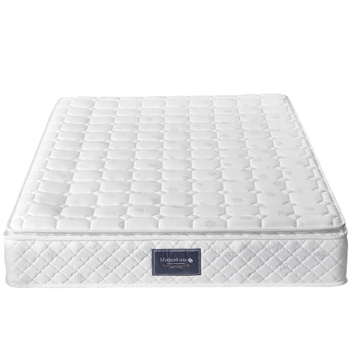 Linen Bed Frame Mit Federkernmatratze  Size140 X 200cm