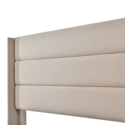 Linen Bed With Metal Frame Panels  140cmx200cm