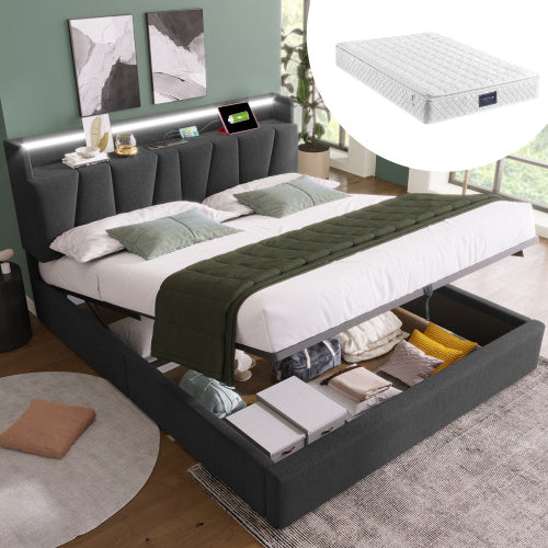 Linen Storage Bed Base  140x200cm