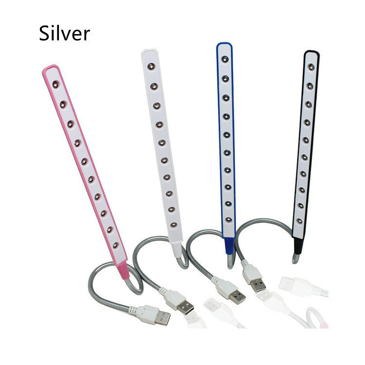 Aluminum Ten Lamps Notebook Keyboard Night Light
