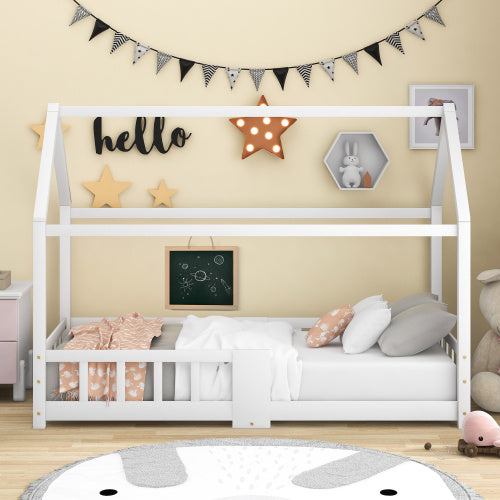 Pine Children's House Bed 90 X 200 Cm