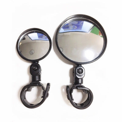 Bicycle Rearview Mirror Wide-angle Convex Mirror Rearview Mirror With Silicone Handle