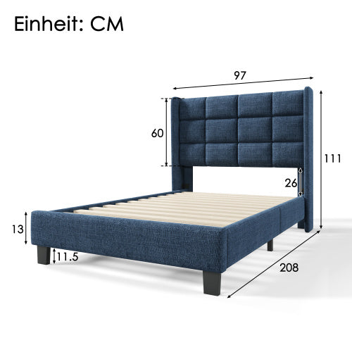 Linen Bed Frame Size  90 X 200