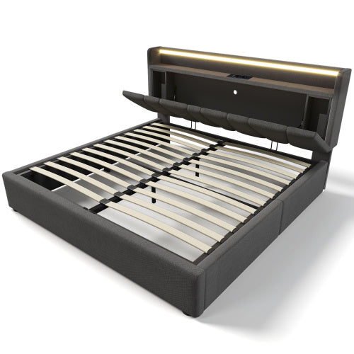 Linen Storage Bed Base  140x200cm