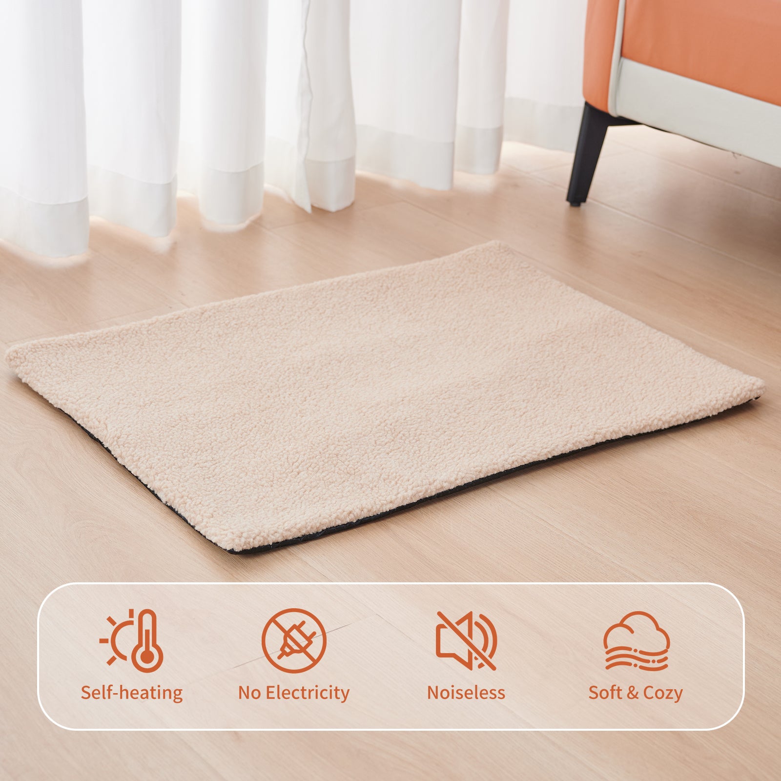 Cozy Self Heating Pet Pads Pet Blanket For Cold Winter Self Warming Cat Bed For Indoor Pet Heating Pad Self Cushion Mat For Cats