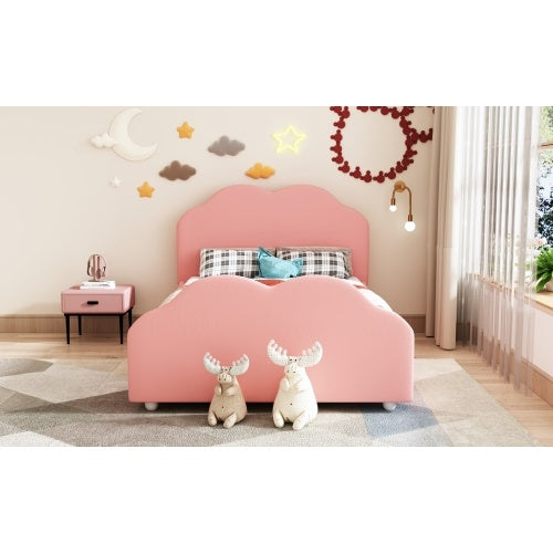 MDF Metallic Fabric Children's Bed Frame