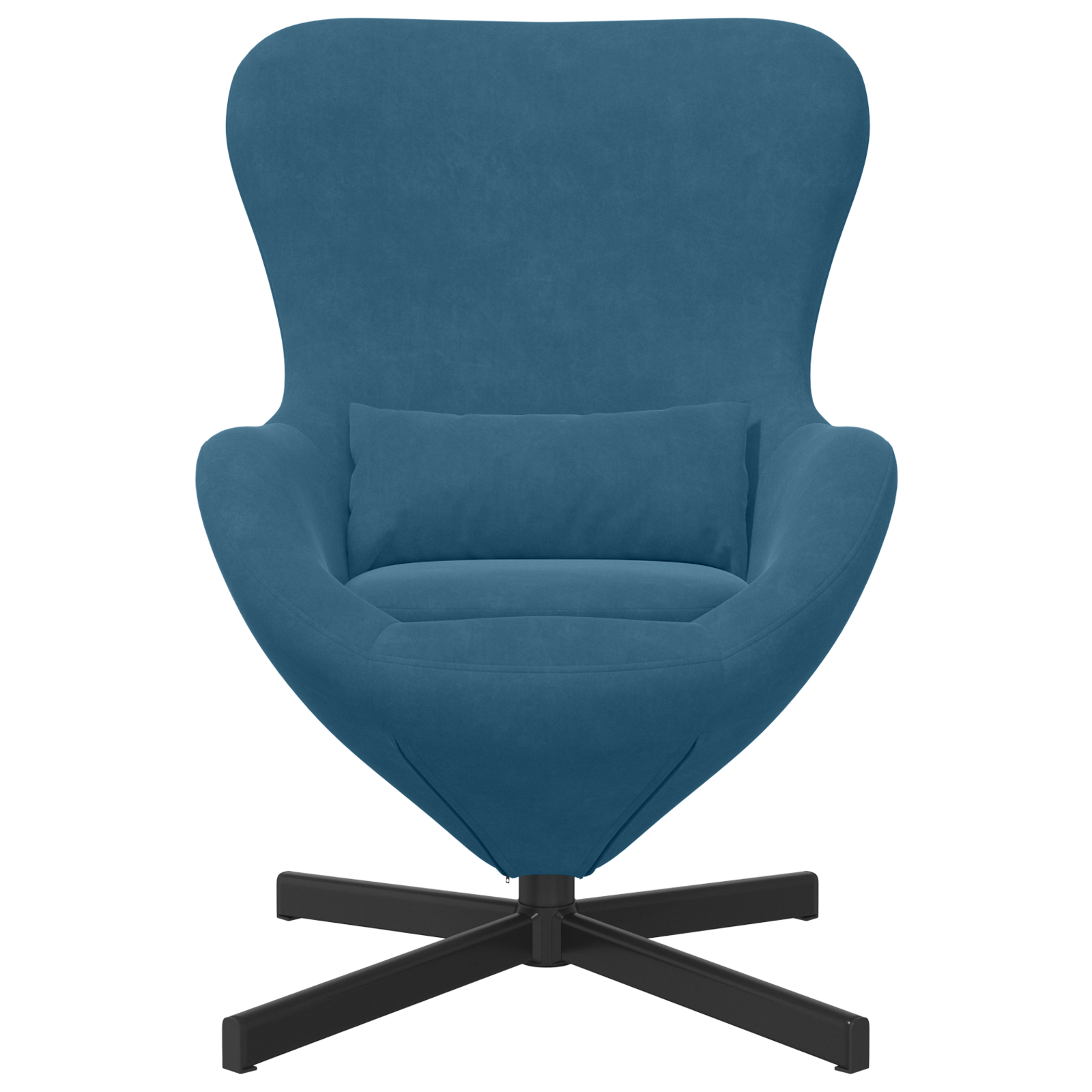 Eiersessel Blau Samt