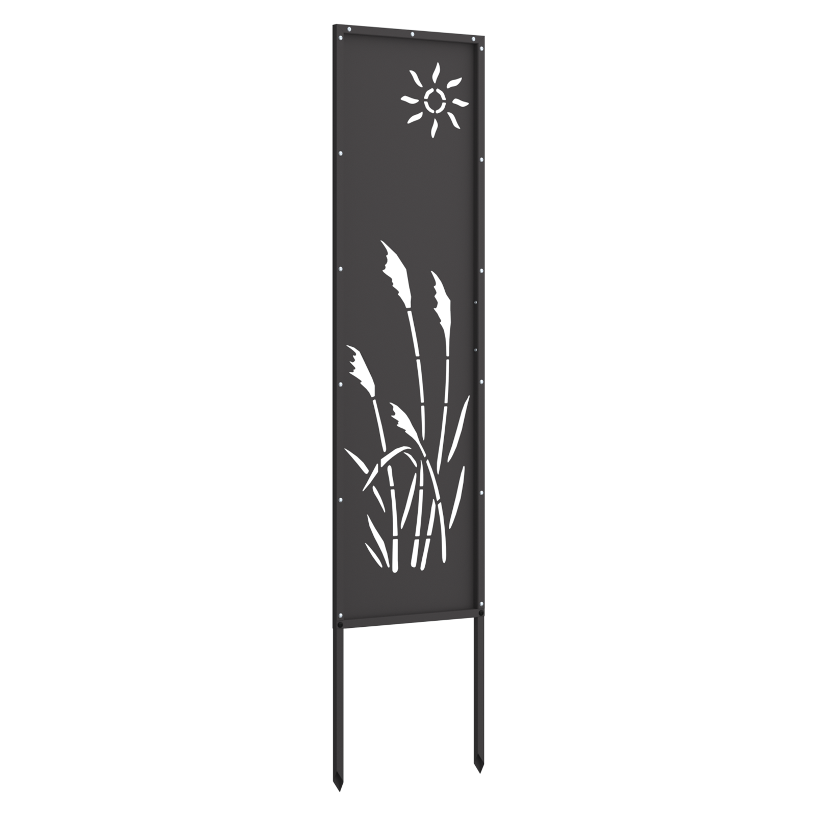 Garten dekoratives Panel Sonstiges Schwarz 32 x 140 cm