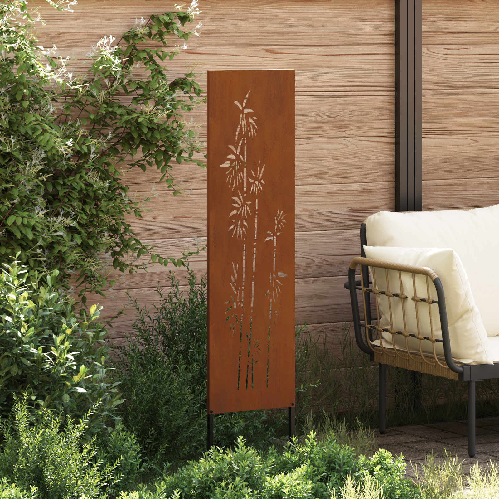 Garten dekoratives Panel Sonstiges Rostig 32 x 140 cm